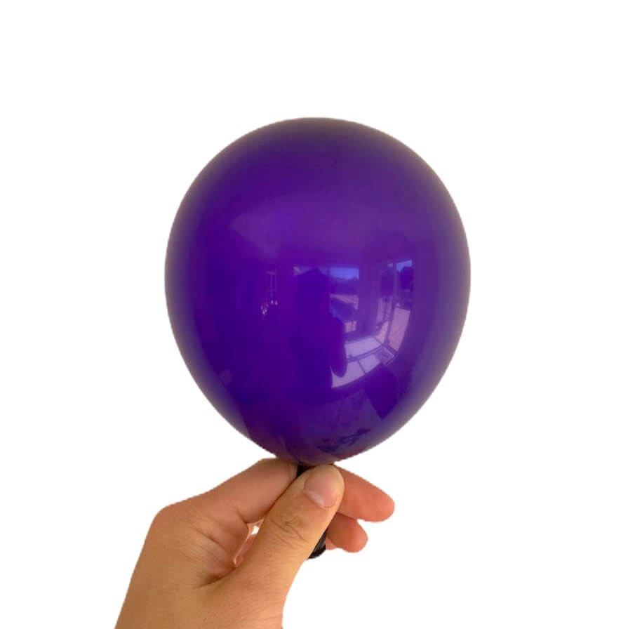 5-inch Dark Purple Mini Latex Balloons – Pack of 10 for weddings and parties