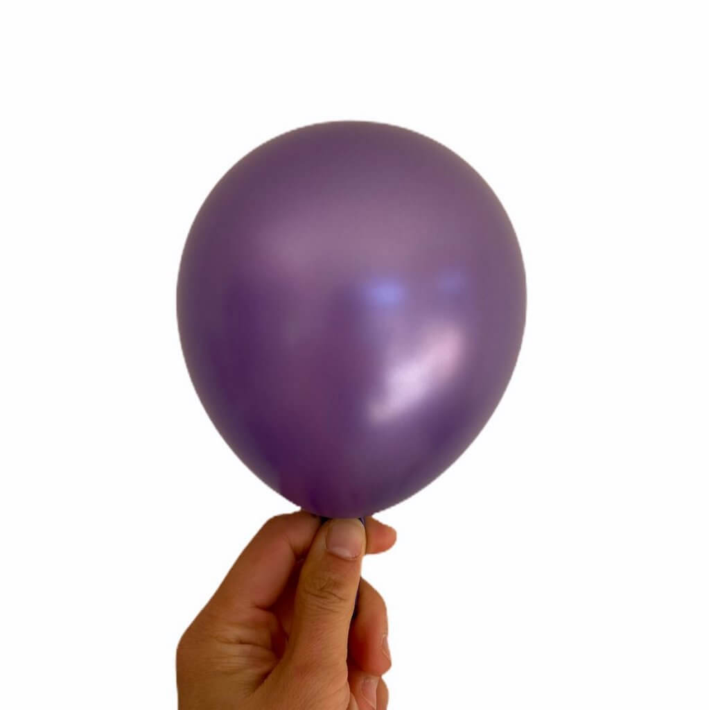 5" Pearl Purple Latex Balloon 10 Pack