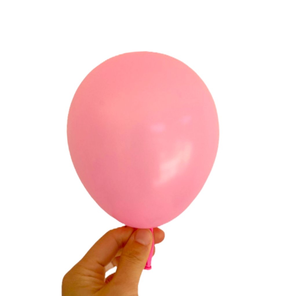 5" Pink Mini Latex Balloon 10 Pack