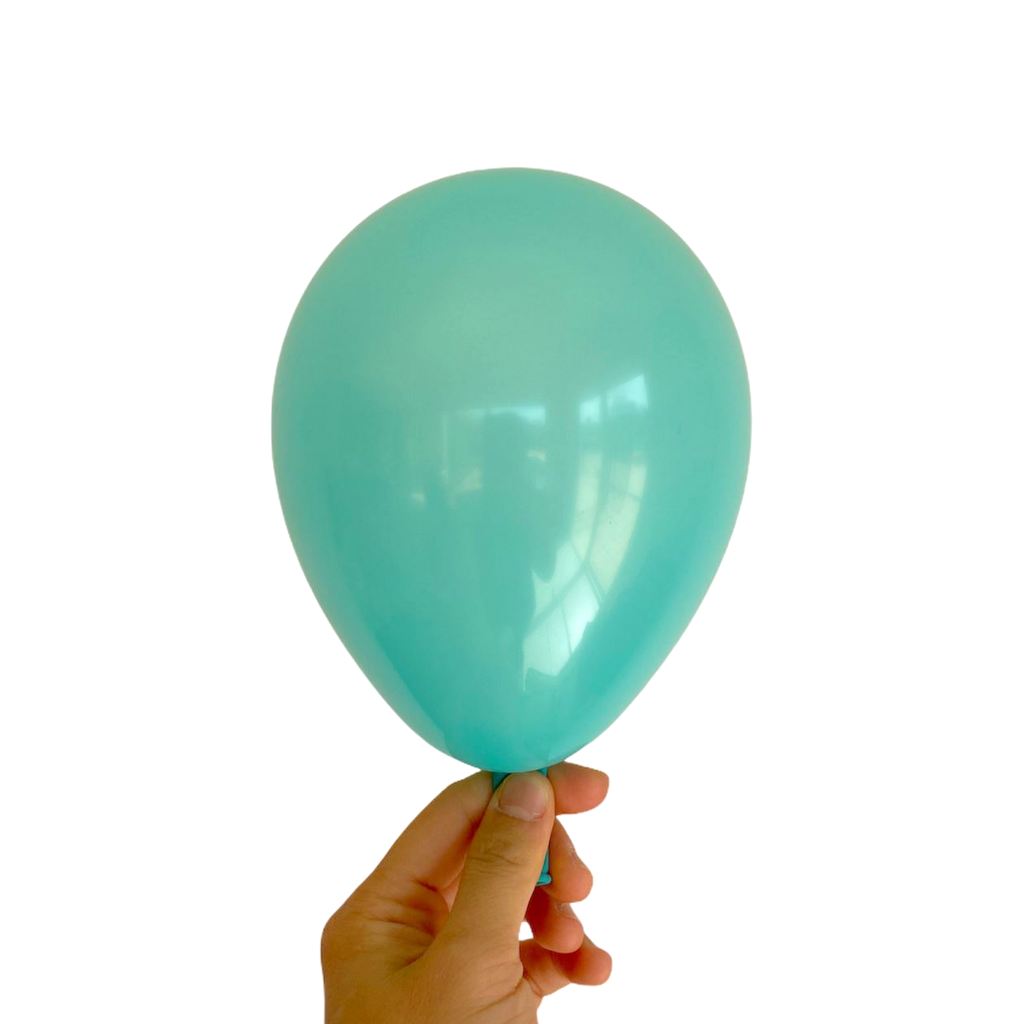 5 Inch teal Mini Latex Balloons (Pack of 10) - Wedding, Bachelorette Party, and Bridal Shower Balloon Decorations