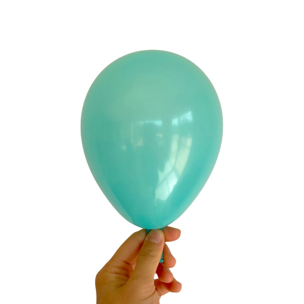 5 Inch Turquoise Mini Latex Balloons (Pack of 10) - Wedding, Bachelorette Party, and Bridal Shower Balloon Decorations
