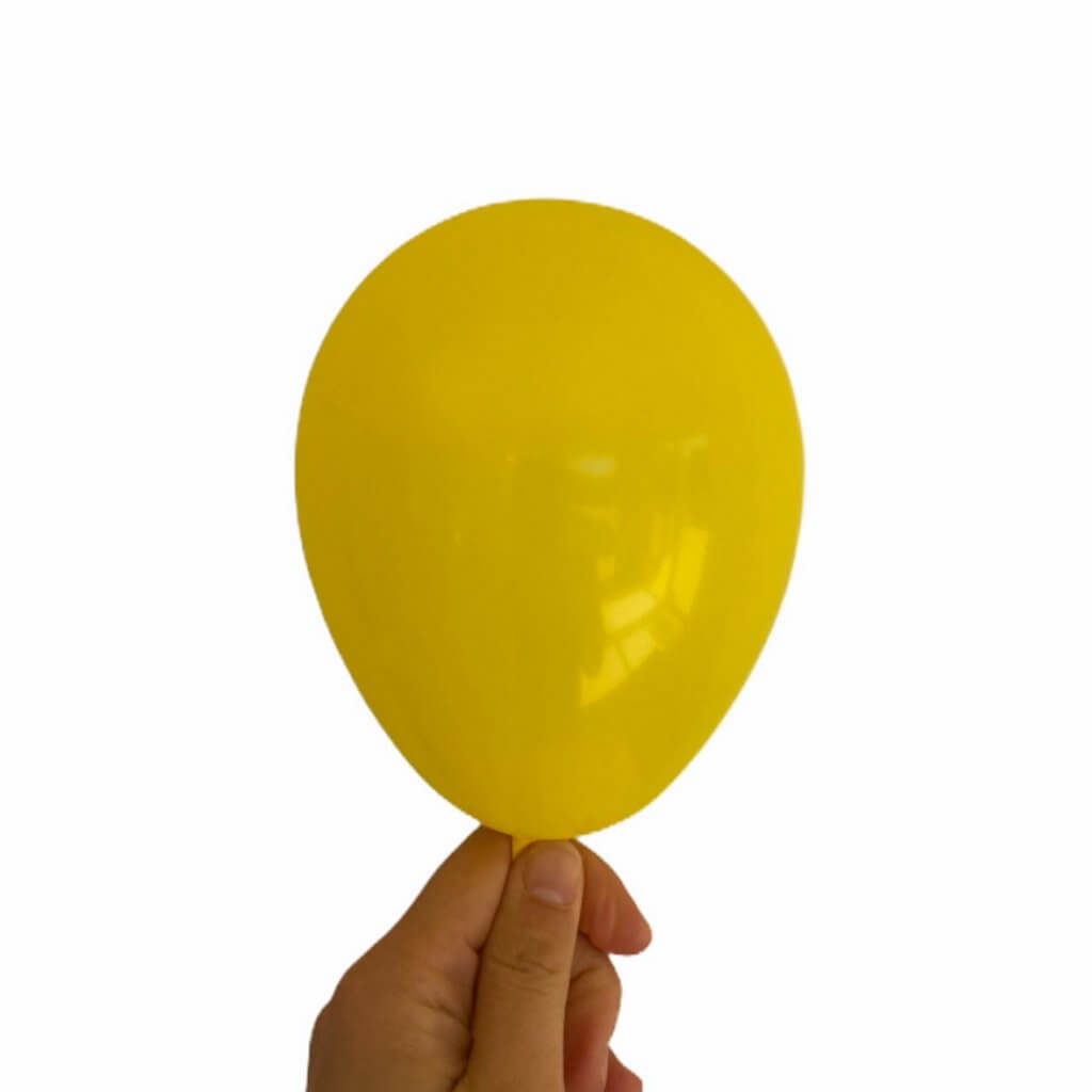 5-inch Yellow Mini Latex Balloons 10pk