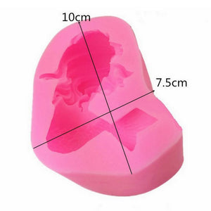 Online Party Supplies 3D Sleeping Mermaid Chocolate Cake Cupcake Candle Soap Silicone Mold size