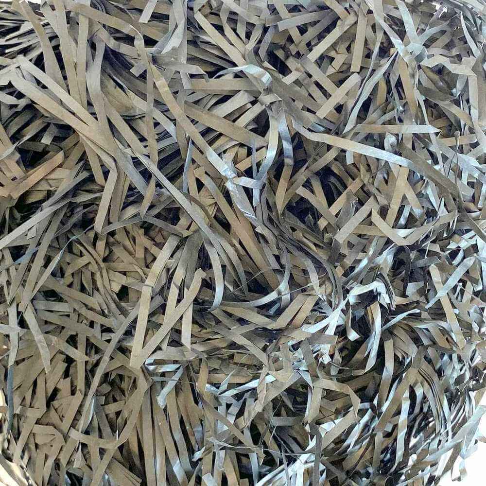 Coloured Shredded Tissue Paper 50g Bag - Black