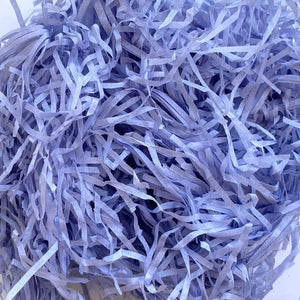 Coloured Shredded Tissue Paper 50g Bag - Light Indigo Blue