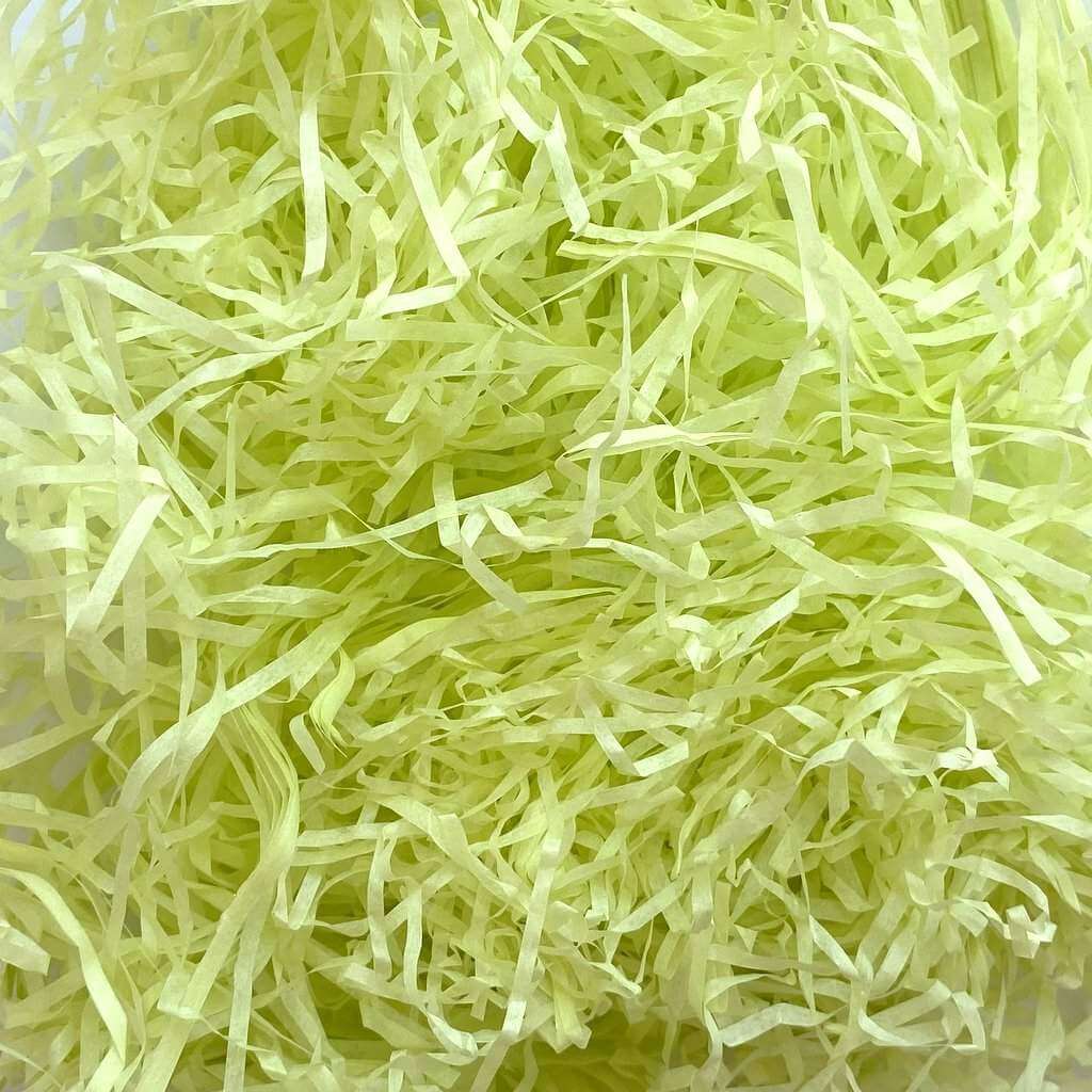 Coloured Shredded Tissue Paper 50g Bag - Lime Green
