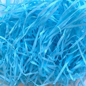 Coloured Shredded Tissue Paper 50g Bag - Turquoise Blue