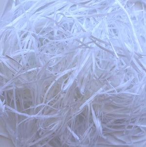 Coloured Shredded Tissue Paper 50g Bag - White