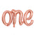 Rose Gold 'one' Script First Birthday Party Foil Balloon