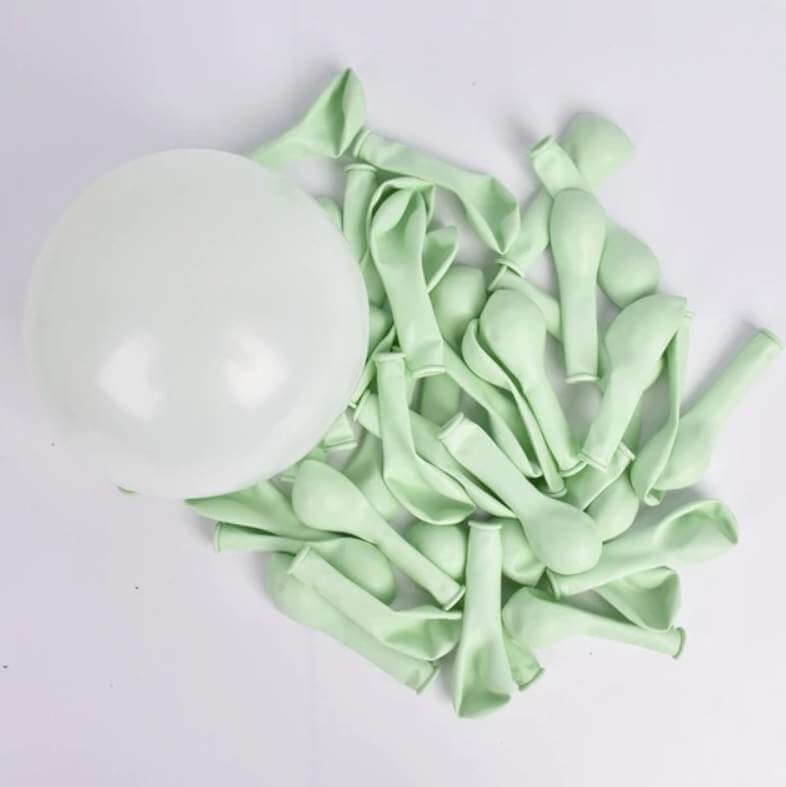 5" / 10" / 12" Pastel Mint Green Macaron Latex Balloons (Pack of 10)