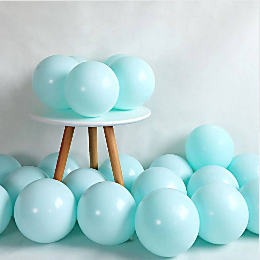 5" / 10" Pastel Tiffany Blue Macaron Latex Balloon (Pack of 10)