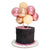 5" Mini Chrome Gold & Champagne Latex Balloon Garland Cake Topper Kit