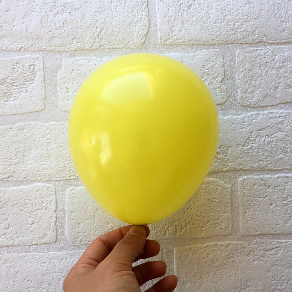 Pastel Mustard Yellow Macaron Latex Balloons (Pack of 10)