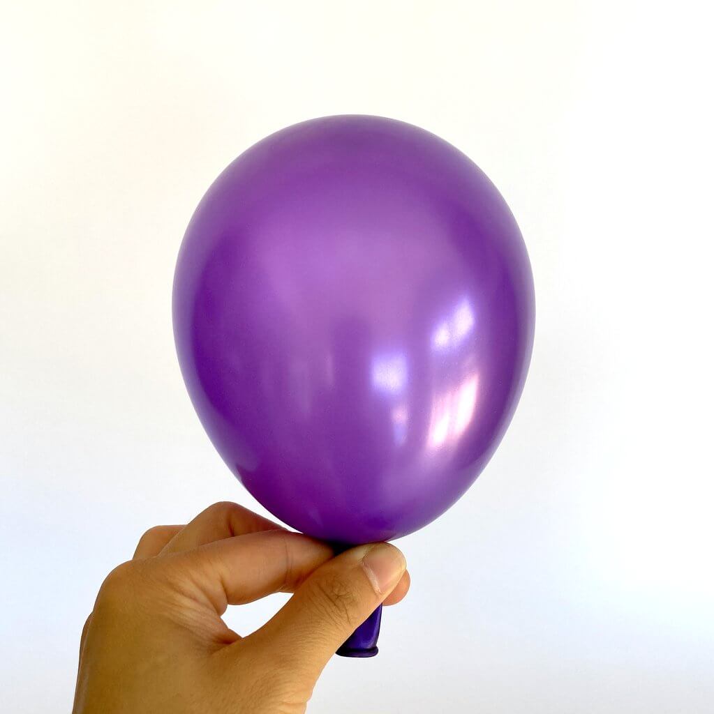 5" Pearl Dark Purple Mini Latex Balloon 10 Pack