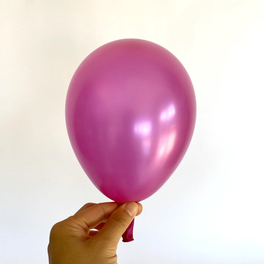 5" Pearl Fuchsia Mini Latex Balloon 10 Pack