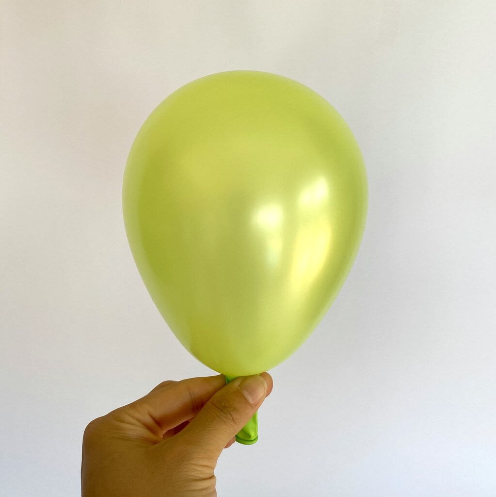5" Pearl Lime Green Latex Mini Balloon 10 Pack
