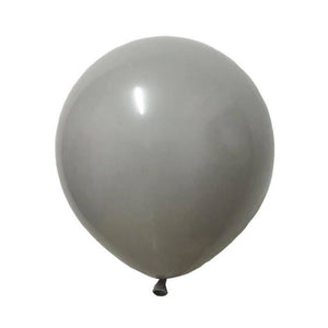 5 Inch Mini Vintage Retro Colour Latex Balloon 10 Pack - grey