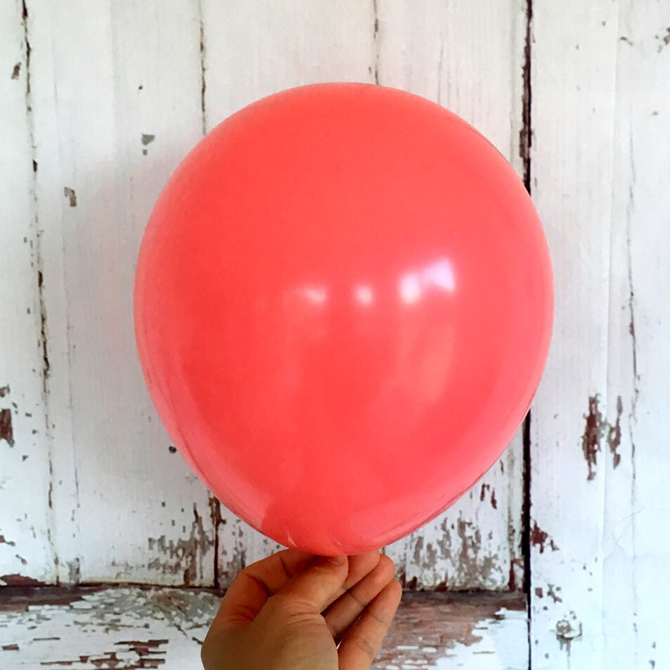 5" / 10" Pastel Red Macaron Latex Balloon (Pack of 10)