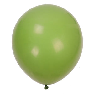 18" Vintage Retro Colour Latex Balloon - olive green