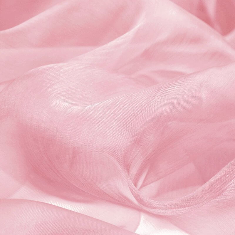 Baby Pink Crystal Organza - 48cm  x 5m