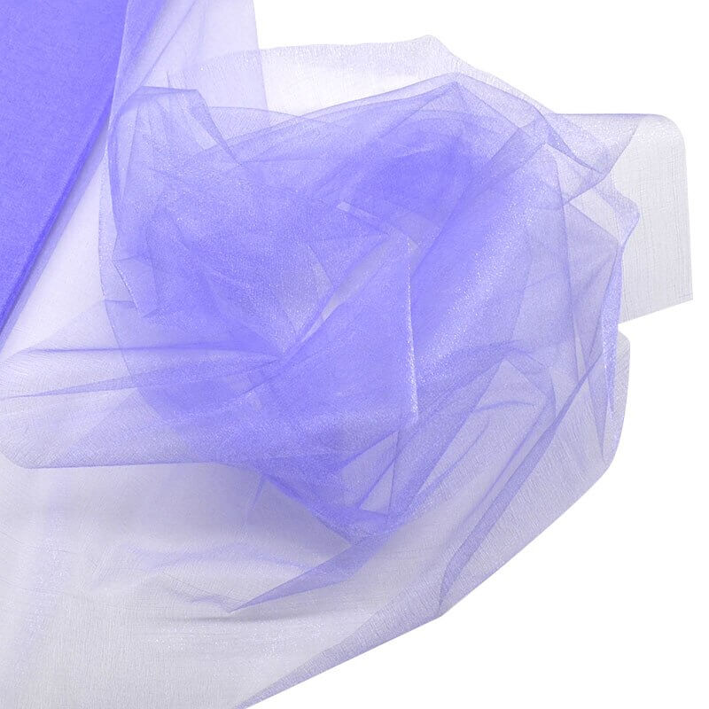 48cm x 5m Shimmer Sheer Lilac Crystal Organza - Wedding Chair Sashes and Backdrop Decorations