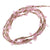 10m Artificial Light Pink Leaf Hessian Burlap Ribbon Roll