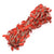 10m Artificial red Leaf Hessian Burlap Trim Ribbon Roll