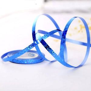 Holographic Laser Blue Foil Curling Ribbon Roll - 5mm*10m