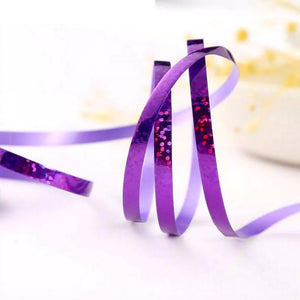 Holographic Laser Purple Foil Curling Ribbon Roll - 5mm*10m