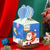 Blue Merry Christmas Cute Reindeer & Santa Small Gift Box 5 Pack