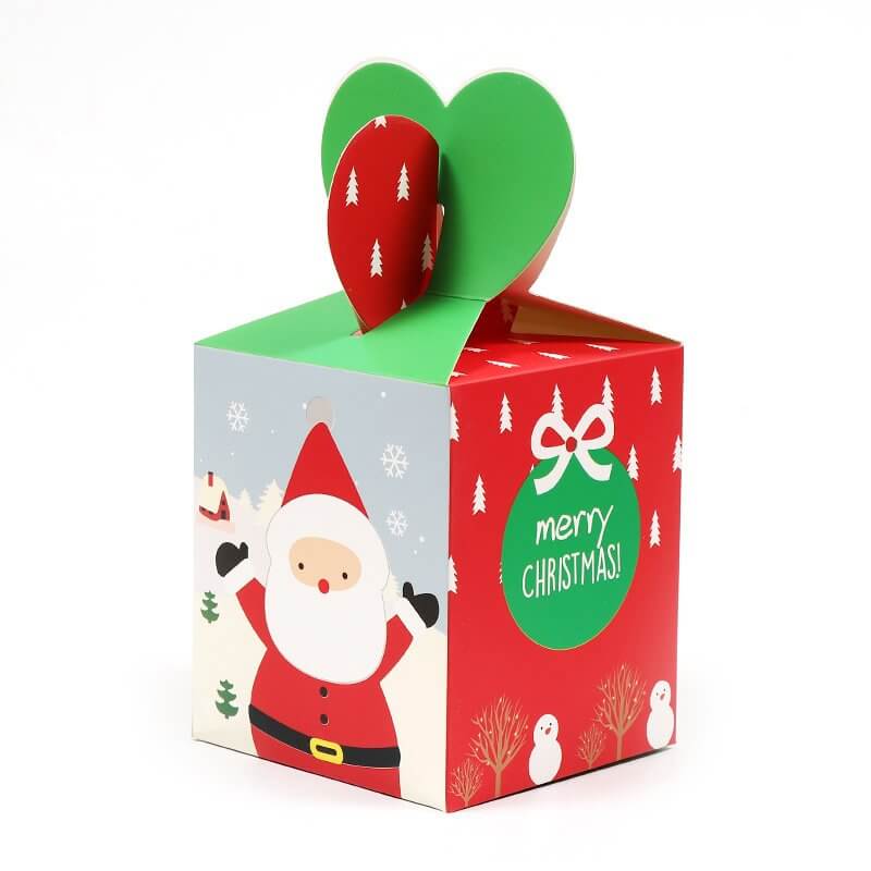 Red & Green Santa Loot Box 5 Pack - Christmas Gift Packing/ Cookie Wrapping Ideas