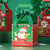 Dark Green Santa Wearing Glasses Merry Christmas Sweet Treat Box 5 Pack