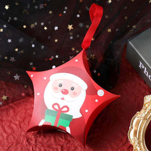Merry Christmas Treat Box 5 Pack - Christmas Gift Packaging and Holiday Present Wrapping Ideas
