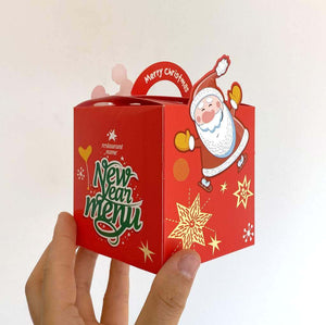 Red New Year Menu Gift Box 5 Pack - Xmas Gift Wrapping and Decorations Ideas