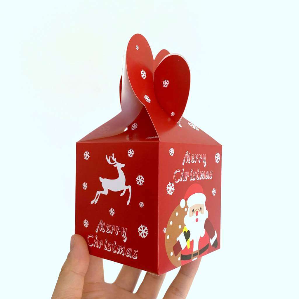 Red Santa & Reindeer Goodie Box 5 Pack