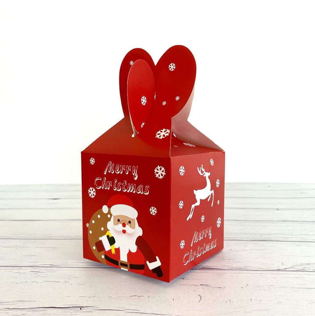 Red Santa & Reindeer Goodie Box 5 Pack