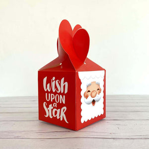 Red Santa Wish Upon A Star Candy Box 5 PackRed Santa Wish Upon A Star Candy Box 5 Pack