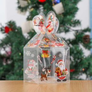 Christmas Clear Treat Box 5 Pack
