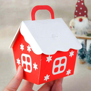 Red & White Christmas Candy House Box 5 Pack