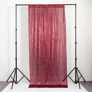 Burgundy Shimmer Sequin Wall Backdrop Curtain - 60cm x 240cm