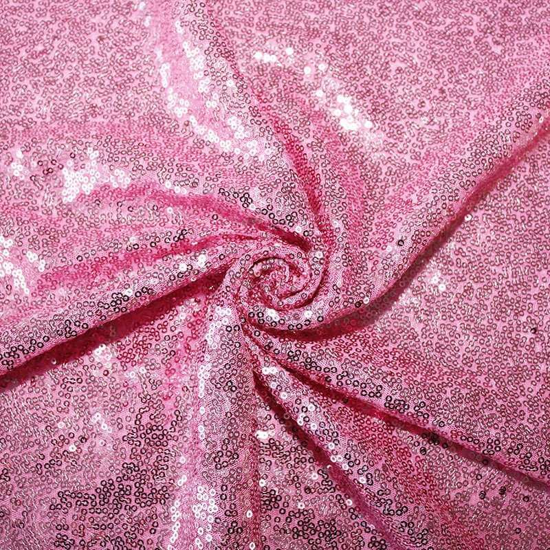 Pink Shimmer Sequin Wall Backdrop Curtain - 60cm x 240cm