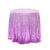 Round Sparkling Lavender Sequin Tablecloth Cover - 60cm, 80cm, 100cm, 120cm