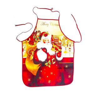 Fun Red Christmas Apron for Adults - 60cm x 80cm