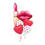 Lipstick, Red Lip, Red Heart Balloon Bouquet