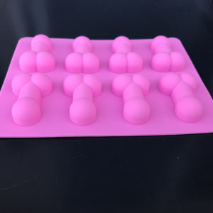 8-Holes 3D Sexy Penis Shaped Silicon Cupcake Mold - Online Party Supplies