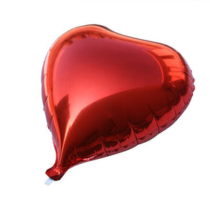 9" Red Heart Foil Balloon Bundle (Pack of 10pcs) - Online Party Supplies