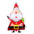 95x55cm Christmas Santa Claus Shaped Helium Supported Foil Balloon - Christmas Party Decorations