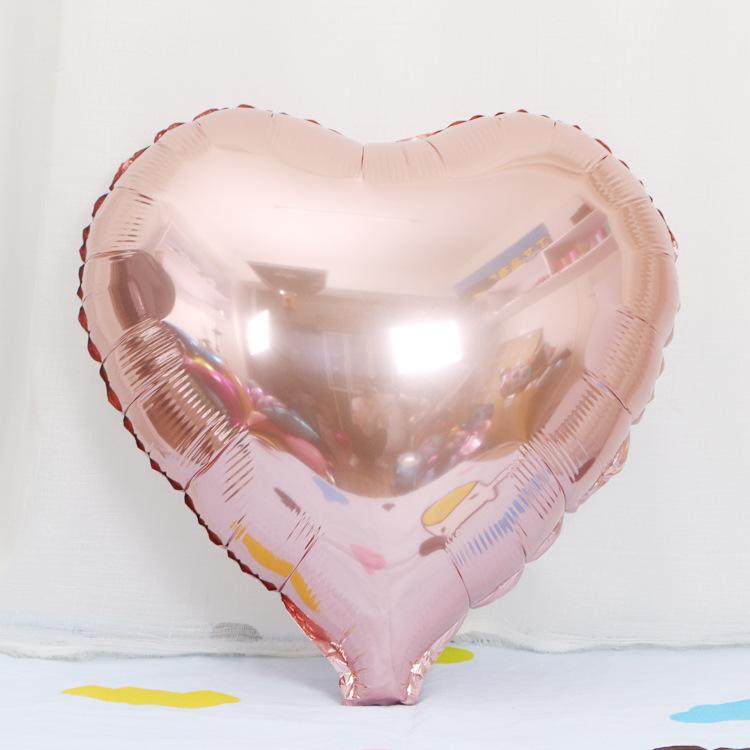 9-inch Small Rose Gold Heart Shaped Foil Balloon