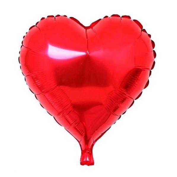 9"/18" Red Heart Foil Balloon - Online Party Supplies