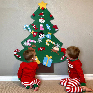 Online Party Supplies DIY Felt Christmas Tree Kit For Kids Xmas Presents for Tzoddlers